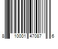 Barcode Image for UPC code 810001470876