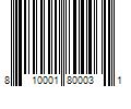 Barcode Image for UPC code 810001800031