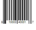 Barcode Image for UPC code 810003400017