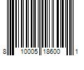 Barcode Image for UPC code 810005186001