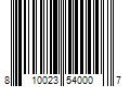 Barcode Image for UPC code 810023540007