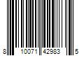 Barcode Image for UPC code 810071429835