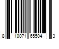 Barcode Image for UPC code 810071655043. Product Name: Battle Binky Diamond Oxygen Football Lip Guard, White
