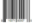 Barcode Image for UPC code 810071800078