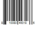 Barcode Image for UPC code 810080493186