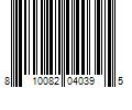 Barcode Image for UPC code 810082040395