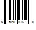 Barcode Image for UPC code 810400030770