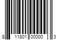 Barcode Image for UPC code 811801000003