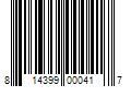 Barcode Image for UPC code 814399000417