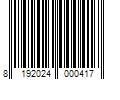 Barcode Image for UPC code 8192024000417