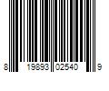 Barcode Image for UPC code 819893025409