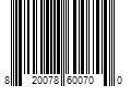 Barcode Image for UPC code 820078600700