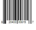 Barcode Image for UPC code 820403008157