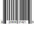 Barcode Image for UPC code 820909314219. Product Name: WALMART Ozark Trail 32 fl oz White Insulated Stainless Steel Wide Mouth Water Bottle  Loop Handle  Flip Lid