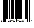 Barcode Image for UPC code 822465002609