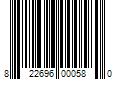 Barcode Image for UPC code 822696000580