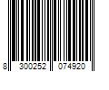 Barcode Image for UPC code 8300252074920