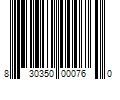 Barcode Image for UPC code 830350000760