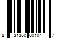 Barcode Image for UPC code 831350001047