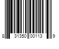 Barcode Image for UPC code 831350001139