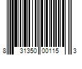 Barcode Image for UPC code 831350001153