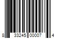 Barcode Image for UPC code 833245000074