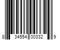 Barcode Image for UPC code 834554003329