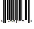 Barcode Image for UPC code 840008202705