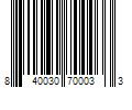 Barcode Image for UPC code 840030700033