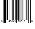 Barcode Image for UPC code 840049800106