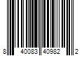 Barcode Image for UPC code 840083409822