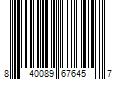 Barcode Image for UPC code 840089676457