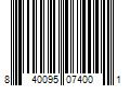 Barcode Image for UPC code 840095074001