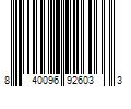 Barcode Image for UPC code 840096926033