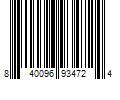 Barcode Image for UPC code 840096934724