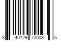 Barcode Image for UPC code 840129700036