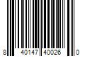 Barcode Image for UPC code 840147400260