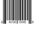 Barcode Image for UPC code 840180100455