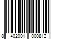 Barcode Image for UPC code 8402001000812