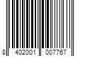 Barcode Image for UPC code 8402001007767