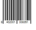 Barcode Image for UPC code 8402001008351