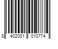 Barcode Image for UPC code 8402001010774