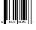 Barcode Image for UPC code 840230344167