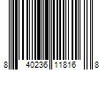 Barcode Image for UPC code 840236118168