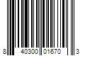 Barcode Image for UPC code 840300016703