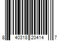 Barcode Image for UPC code 840318204147