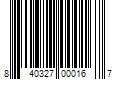 Barcode Image for UPC code 840327000167