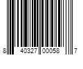 Barcode Image for UPC code 840327000587