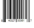 Barcode Image for UPC code 840327000617