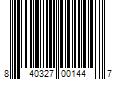 Barcode Image for UPC code 840327001447